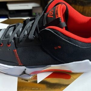 Jordan Black and Red Sneakers